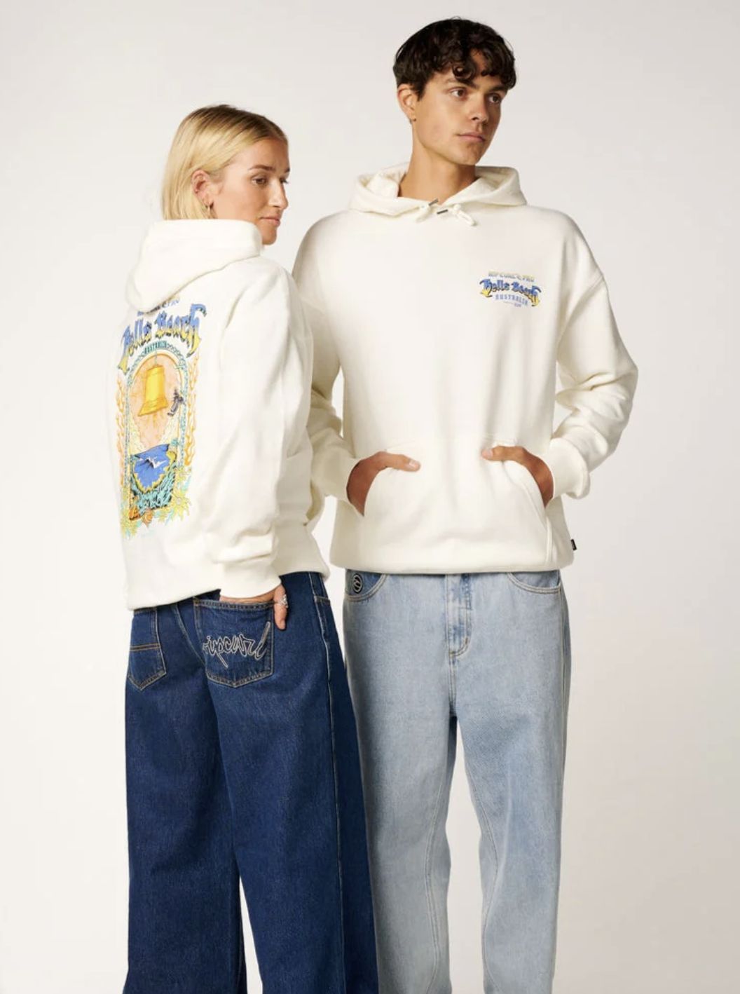 RIPCURL MENS BELLS PRO 26 HOOD - BONE