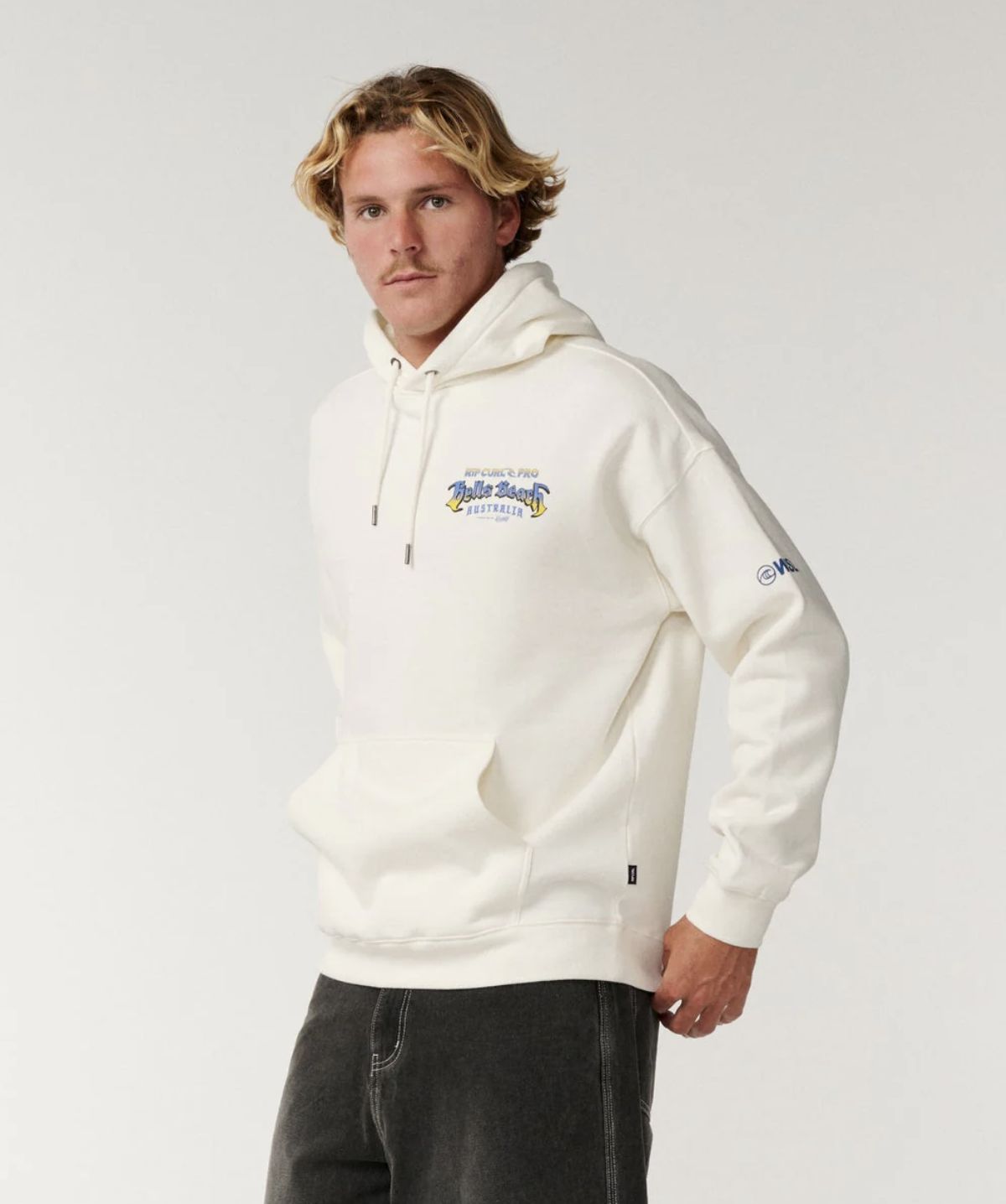 RIPCURL MENS BELLS PRO 26 HOOD - BONE