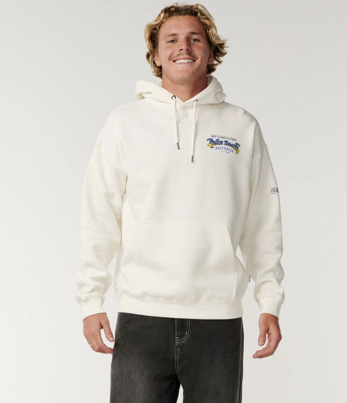 RIPCURL MENS BELLS PRO 26 HOOD - BONE