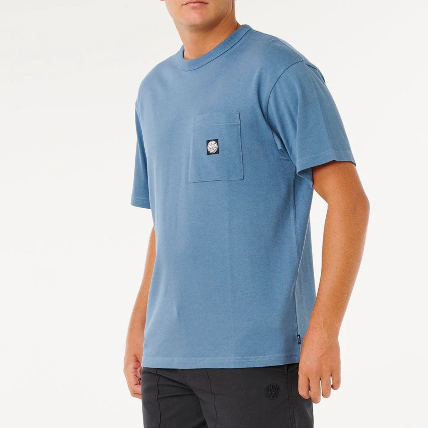 RIPCURL MENS PREMIUM SURF WETTIE S/S TEE - BLUE FIN