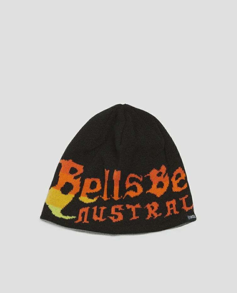 RIPCURL MENS BELLS PRO 26 SKULL BEANIE - WASHED BLACK