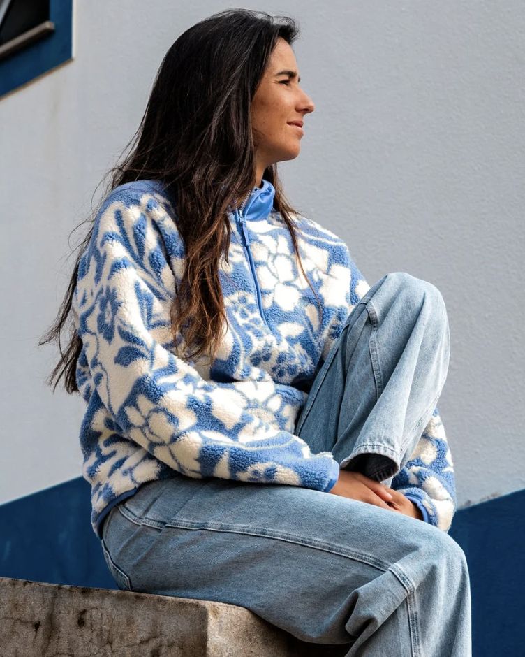 RIPCURL WOMENS PARTY PACK POLAR FLEECE - BLUE