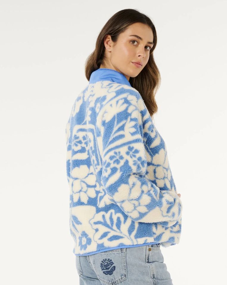 RIPCURL WOMENS PARTY PACK POLAR FLEECE - BLUE