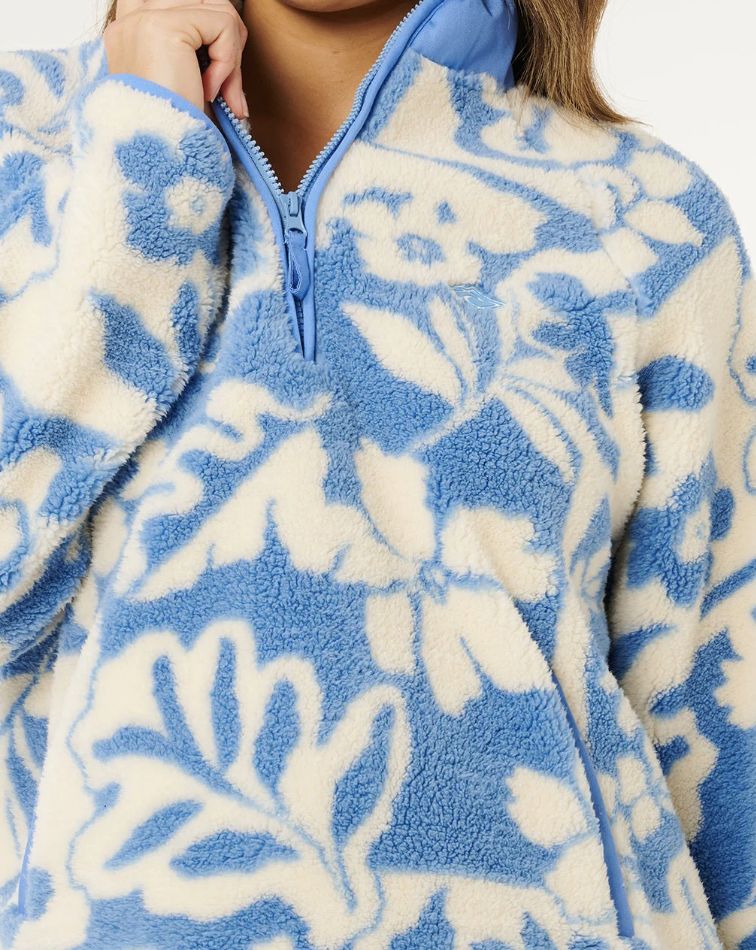 RIPCURL WOMENS PARTY PACK POLAR FLEECE - BLUE