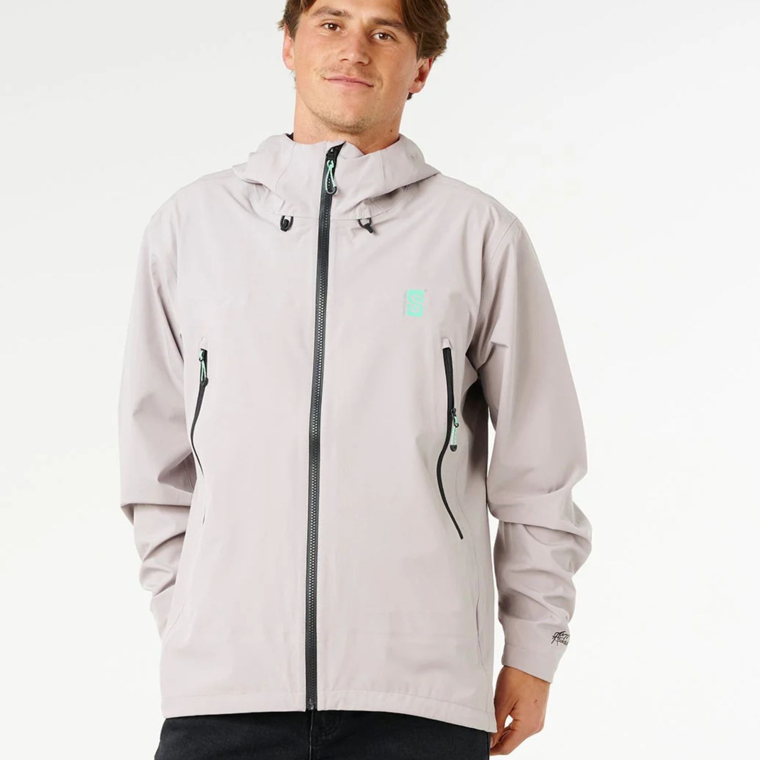 RIPCURL MENS ANTI SERIES SEARCH SPRAY10K10K JACKET - STONE