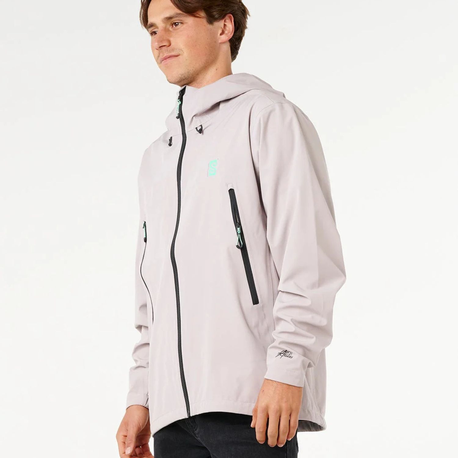 RIPCURL MENS ANTI SERIES SEARCH SPRAY10K10K JACKET - STONE