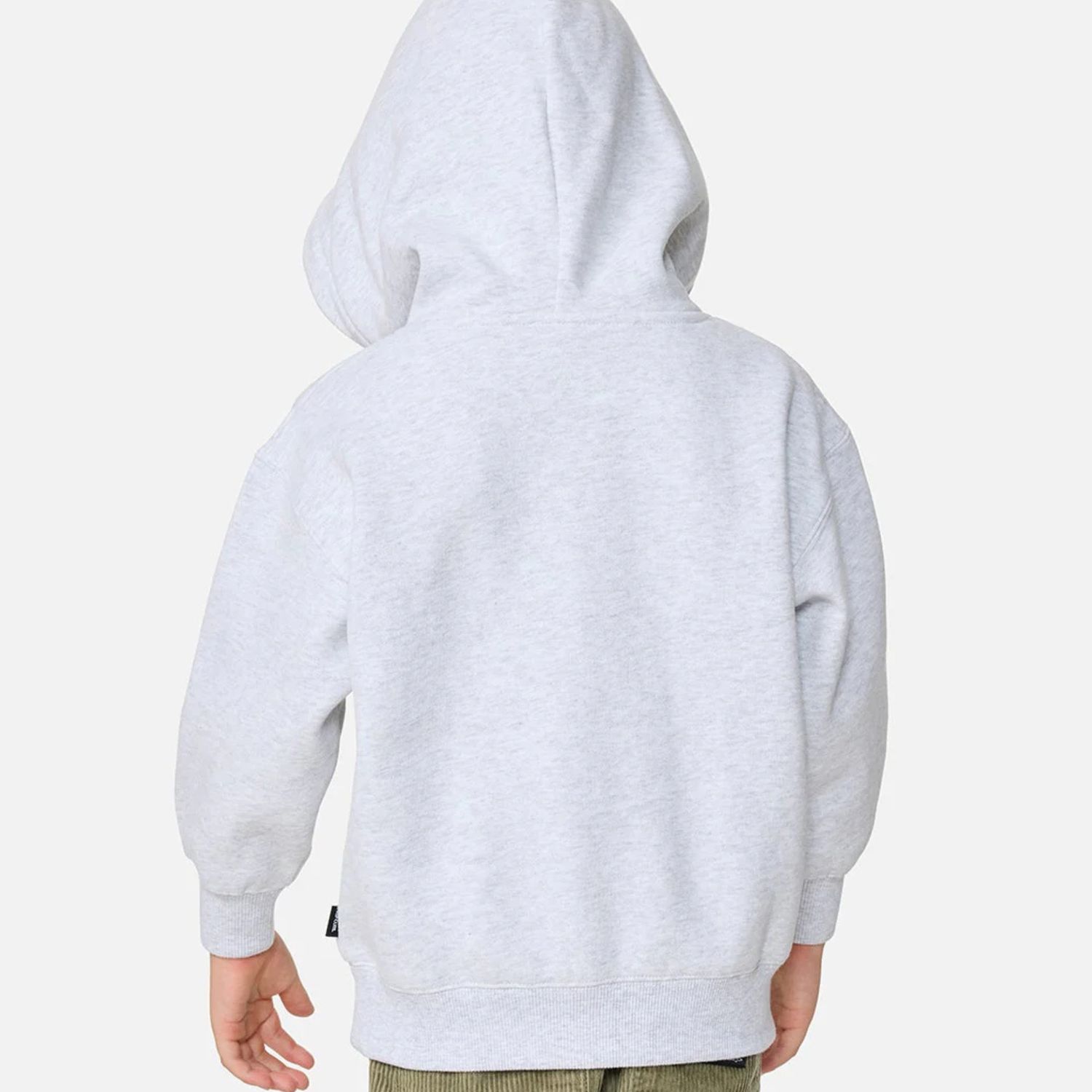 RIPCURL TODDLER BOYS RIDE THE WAVE HOOD - LIGHT GREY HEATHER