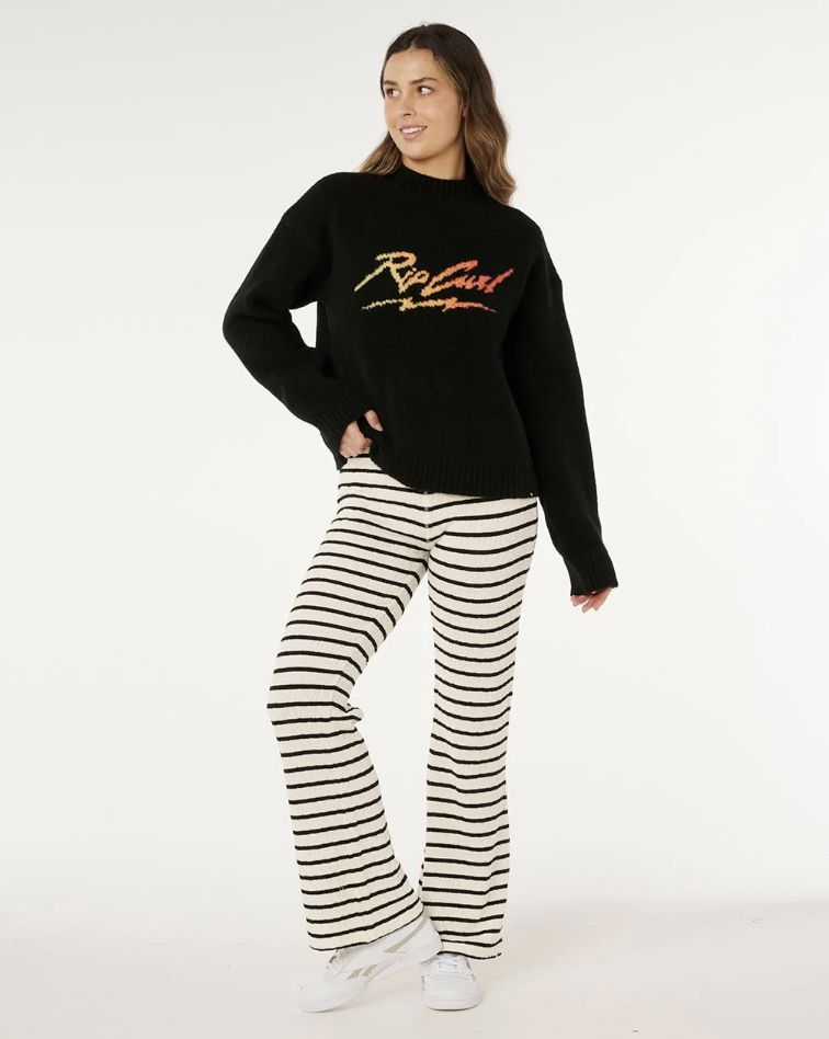 RIPCURL WOMENS RIP CURL PARADISE KNIT - BLACK