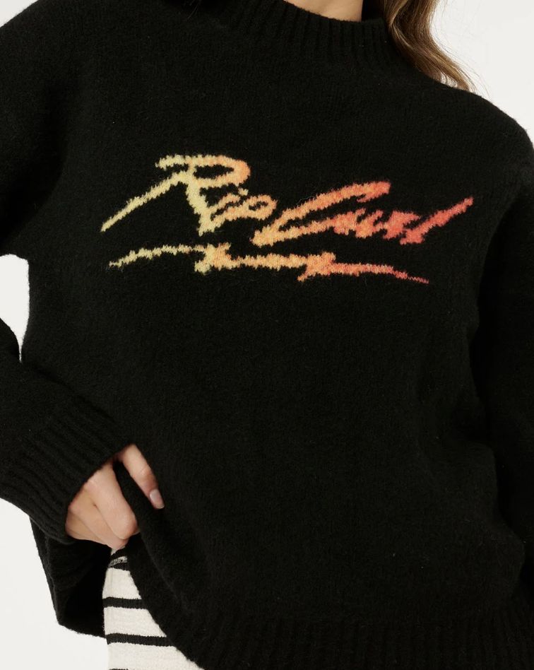 RIPCURL WOMENS RIP CURL PARADISE KNIT - BLACK