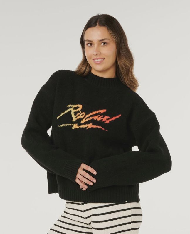 RIPCURL WOMENS RIP CURL PARADISE KNIT - BLACK