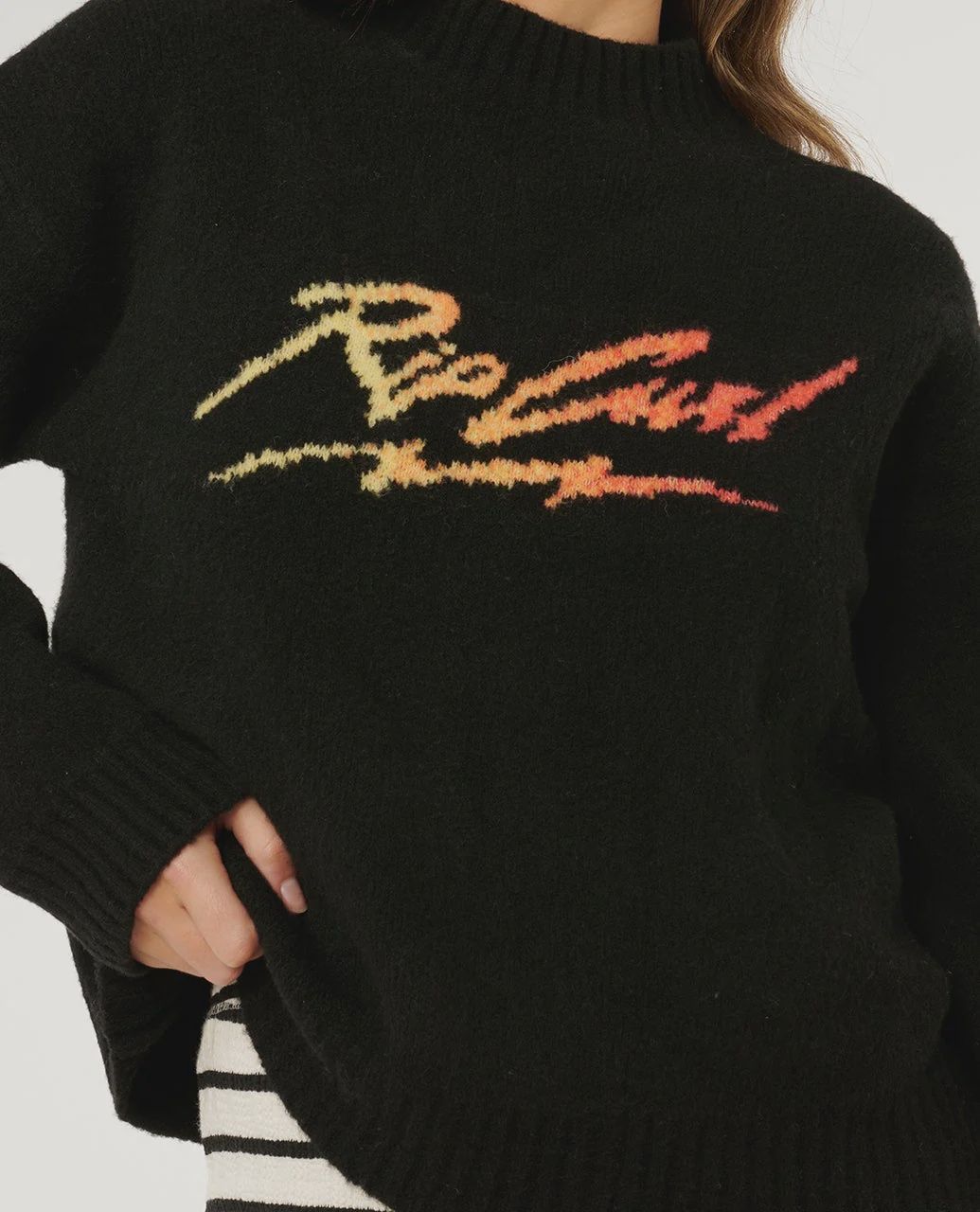 RIPCURL WOMENS RIP CURL PARADISE KNIT - BLACK