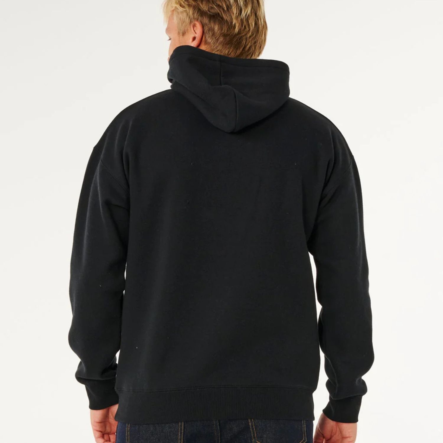 RIPCURL MENS RIP SCRIPT ICON HOOD - BLACK
