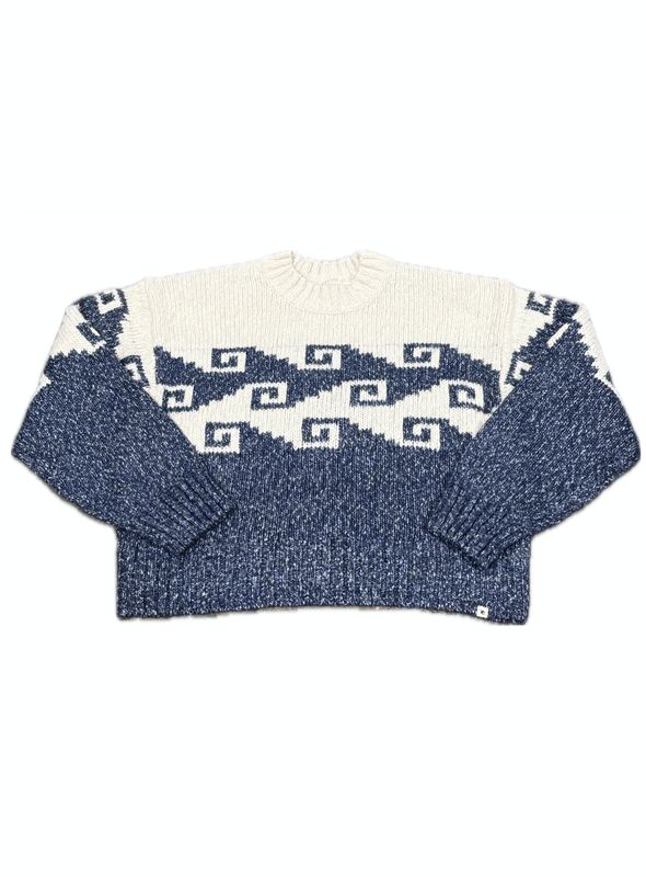 RIPCURL WOMENS PACIFIC COAST KNIT SWEATER - BLUE
