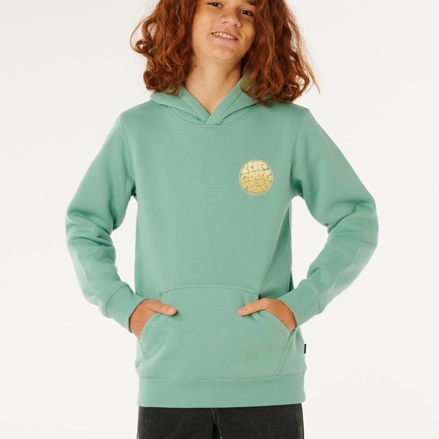 RIPCURL TEEN BOYS WETSUIT ICON HOOD - ALOE