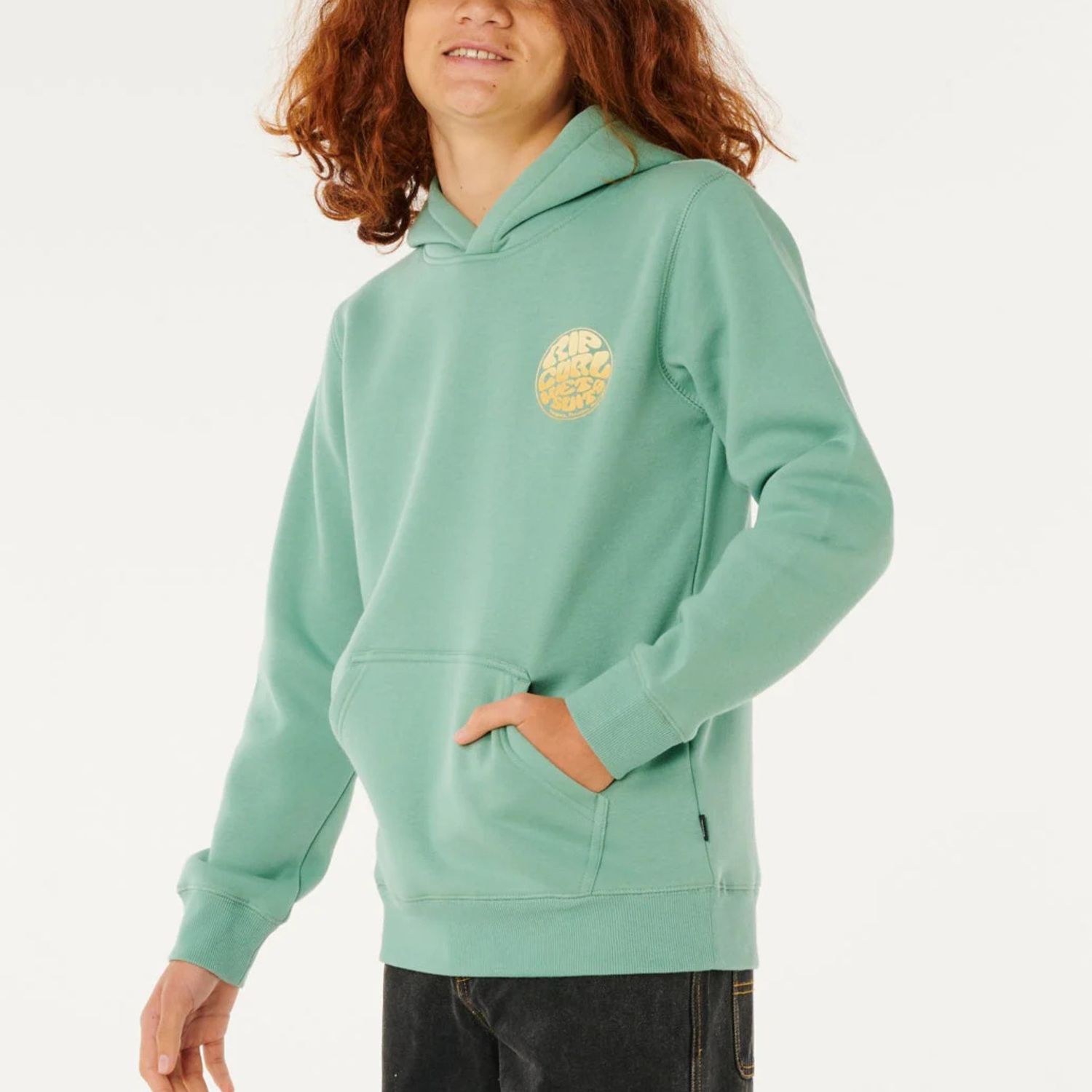 RIPCURL TEEN BOYS WETSUIT ICON HOOD - ALOE