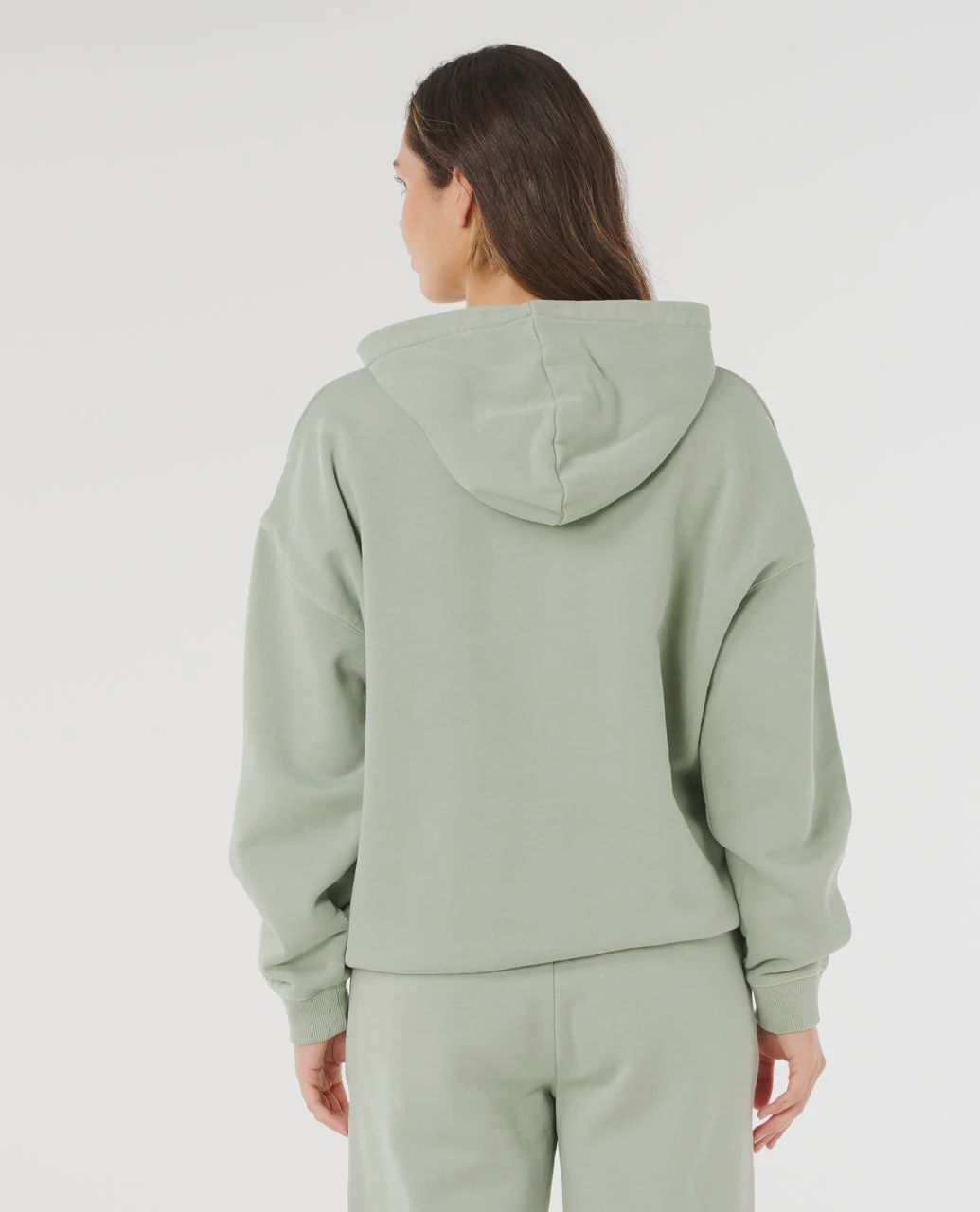 RIPCURL WOMENS VARSITY SPORTS OVERSIZED HOOD - AQUA GRAY