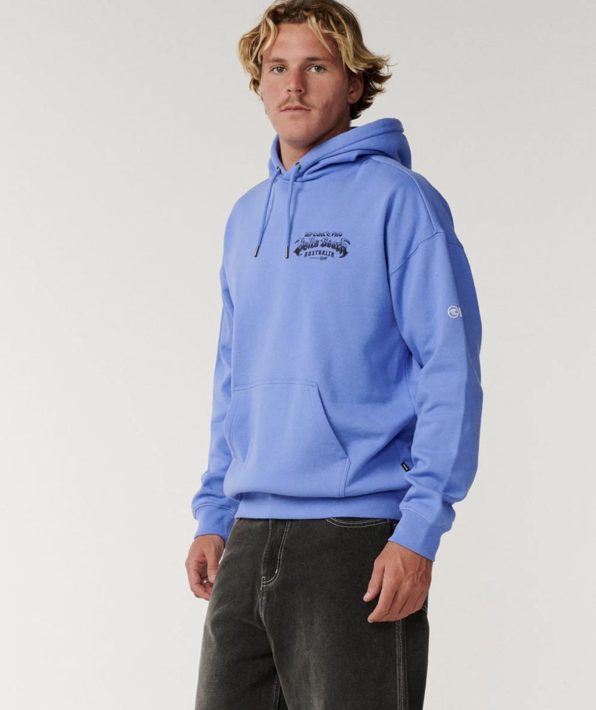 RIPCURL MENS BELLS PRO 26 HOOD - BLUE HAZE