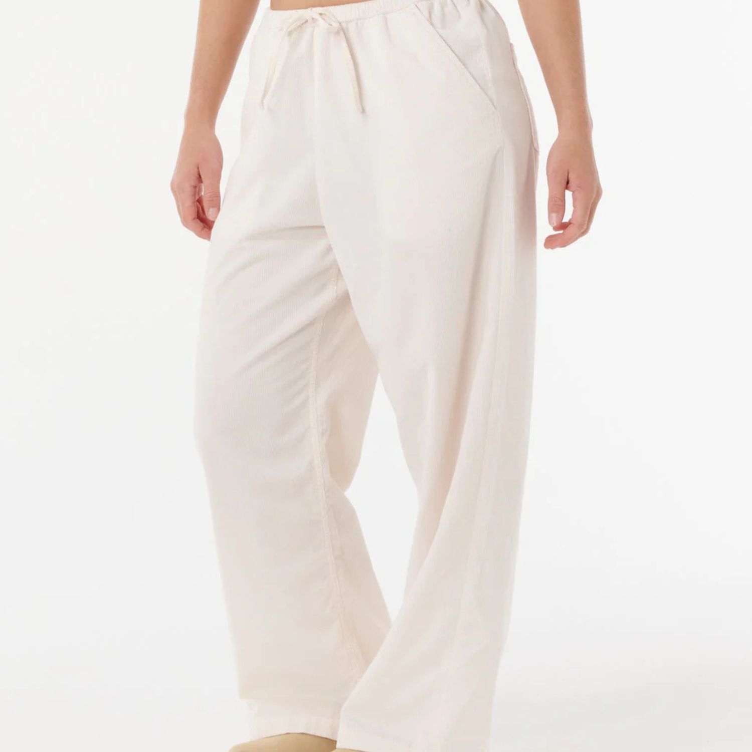 RIPCURL WOMENS KEEPSAKES WASHED CORD PANT - STONE