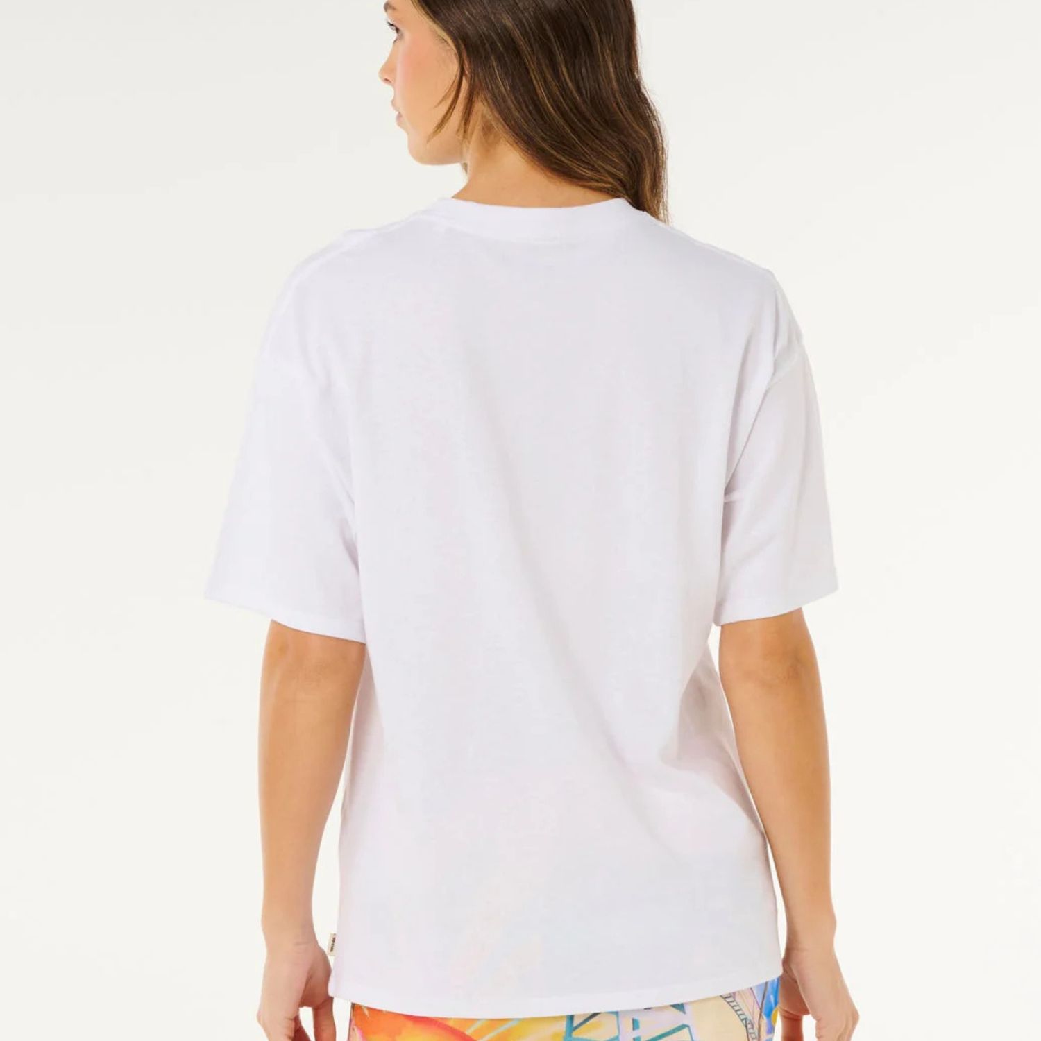 RIPCURL WOMENS HAYLEY O HERITAGE S/S TEE - OPTICAL WHITE
