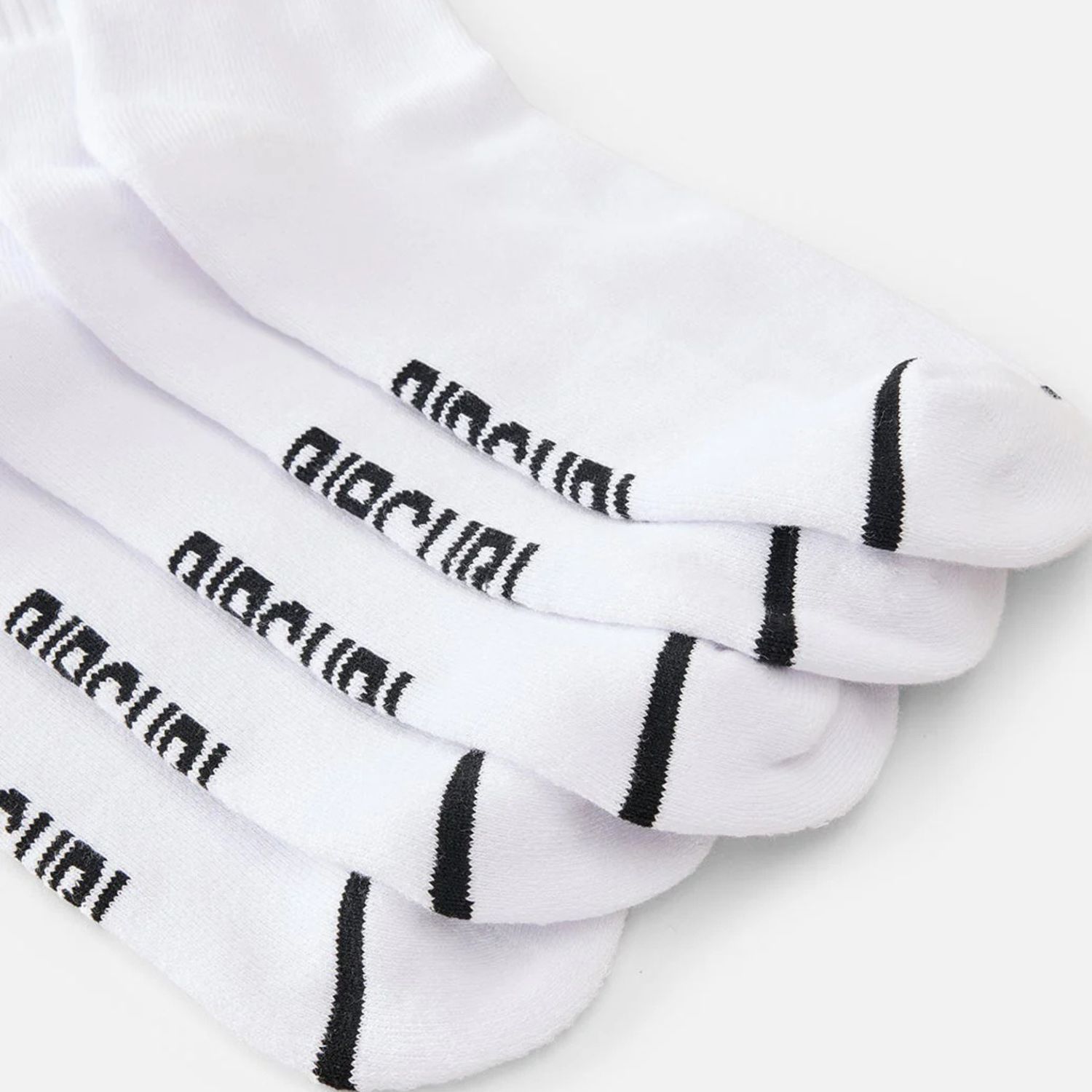 RIPCURL WOMENS CLASSIC SURF CREW SOCK 5-PK - WHITE