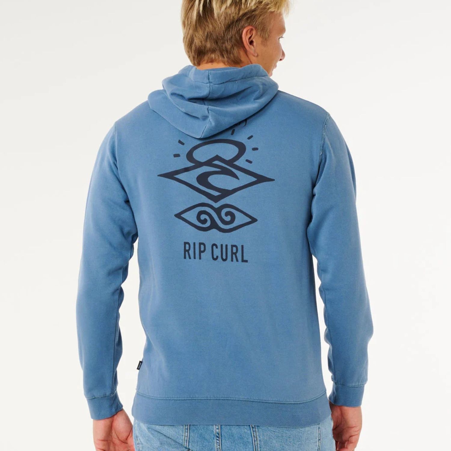 RIPCURL MENS SEARCH ICON HOOD - BLUE FIN