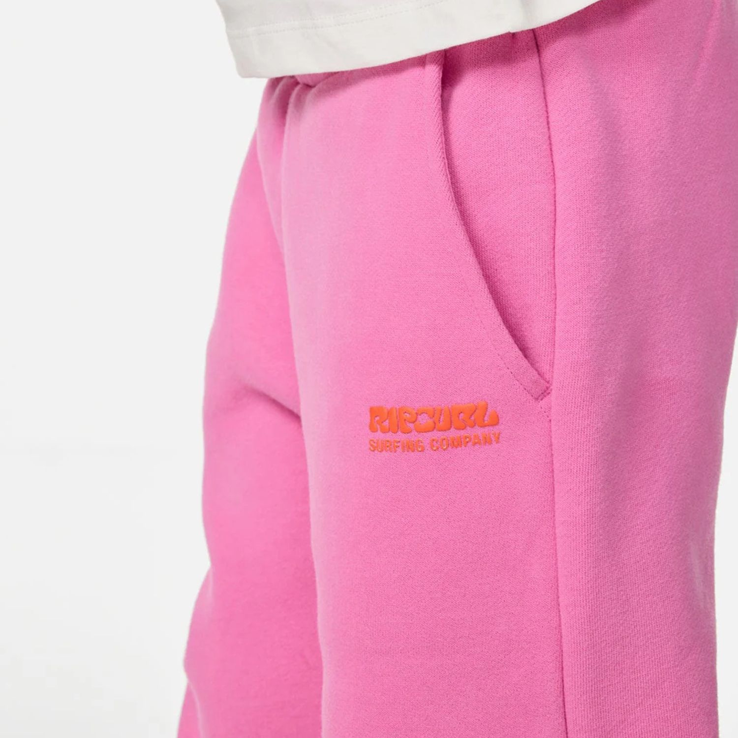 RIPCURL TODDLER GIRLS SURF PUFF WIDE LEG TRACK PANT - HOT PINK