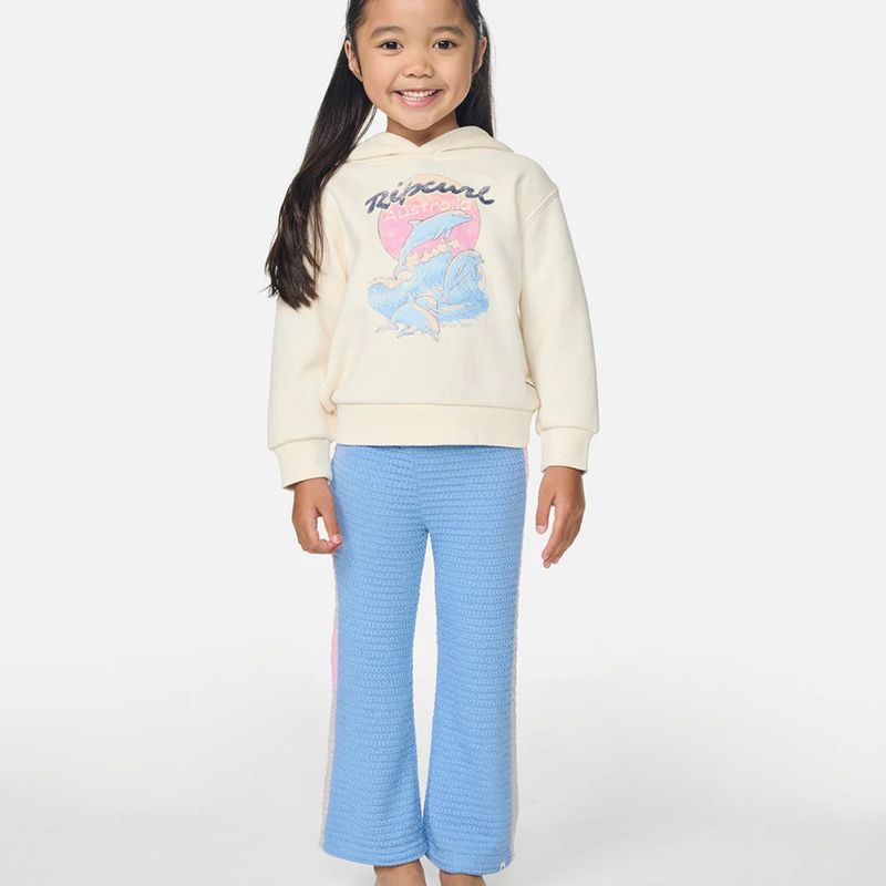 RIPCURL TODDLER GIRLS DOLPHIN HOODIE - BONE