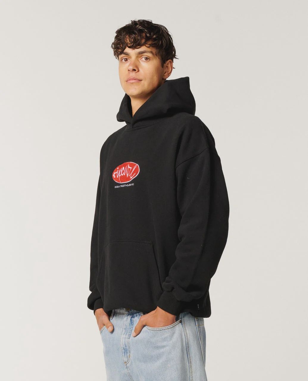 RIPCURL MENS RIP SCRIPT HOOD - BLACK