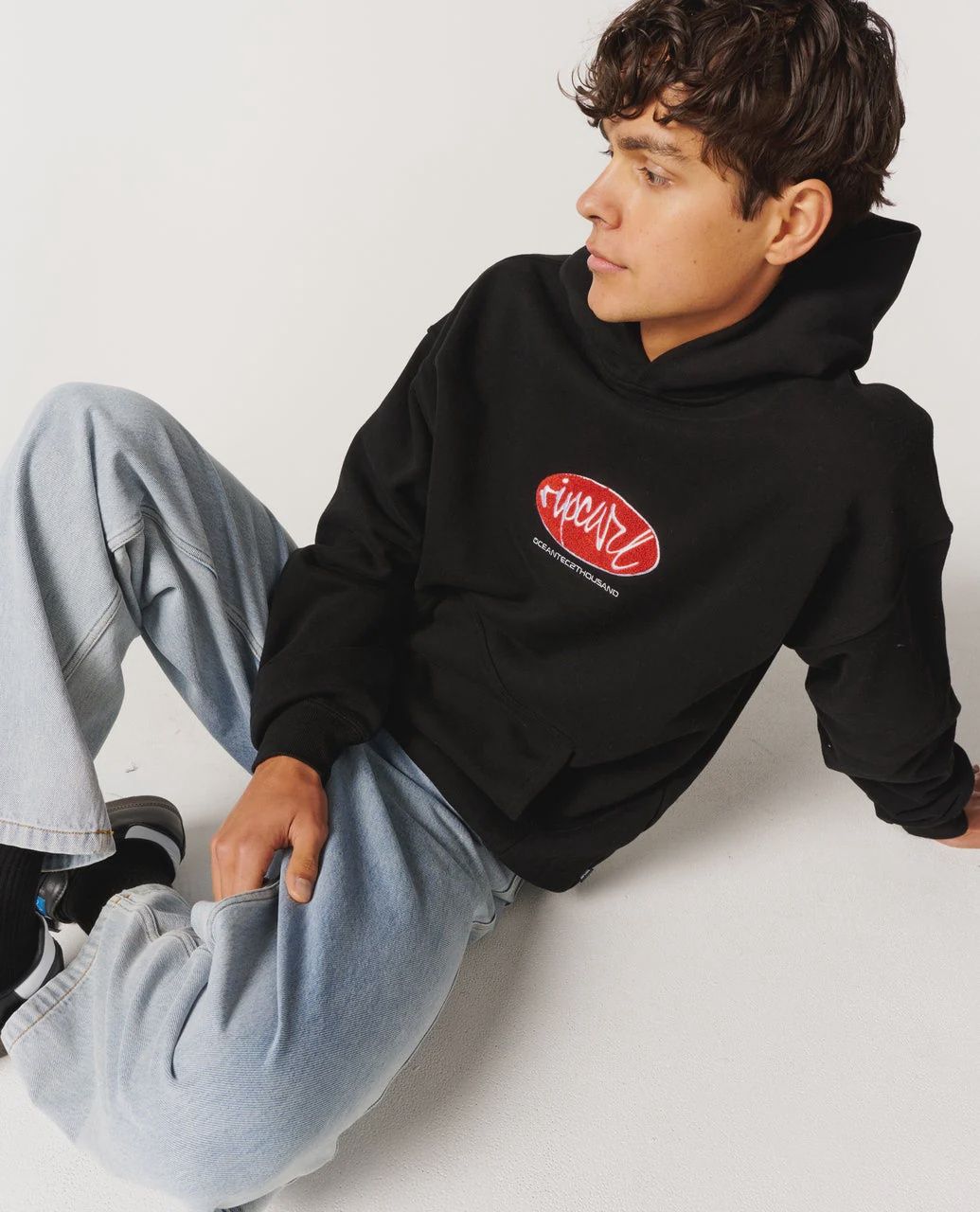 RIPCURL MENS RIP SCRIPT HOOD - BLACK