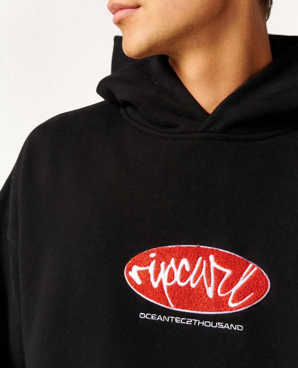 RIPCURL MENS RIP SCRIPT HOOD - BLACK