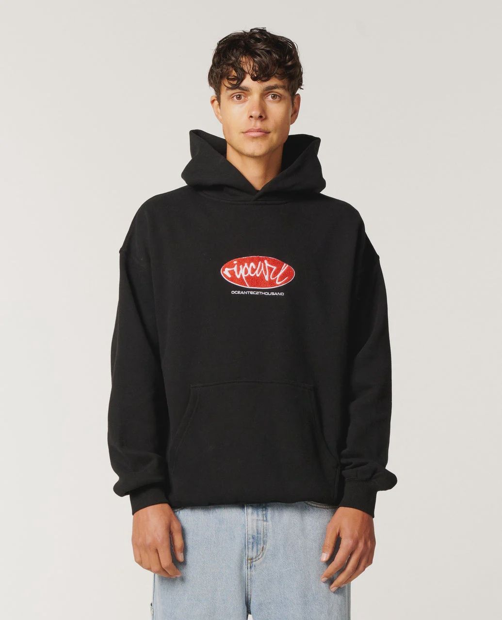 RIPCURL MENS RIP SCRIPT HOOD - BLACK