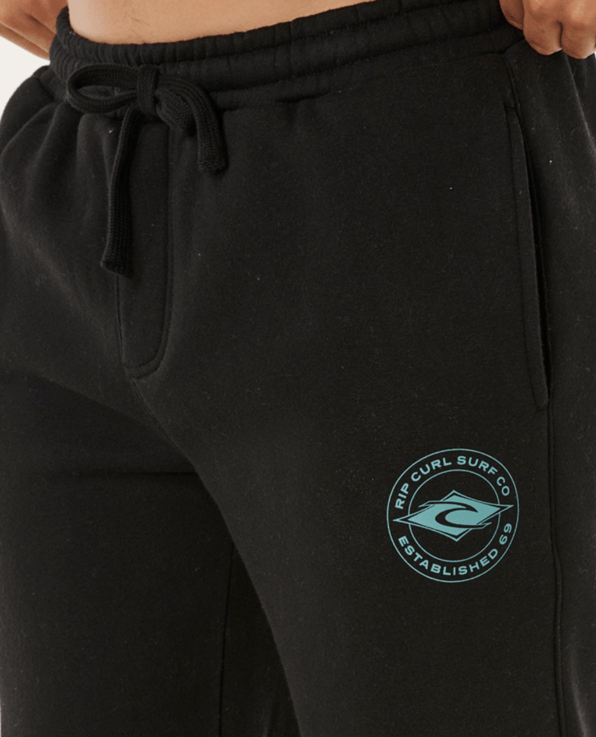 RIPCURL MENS STAPLER TRACKPANT - BLACK