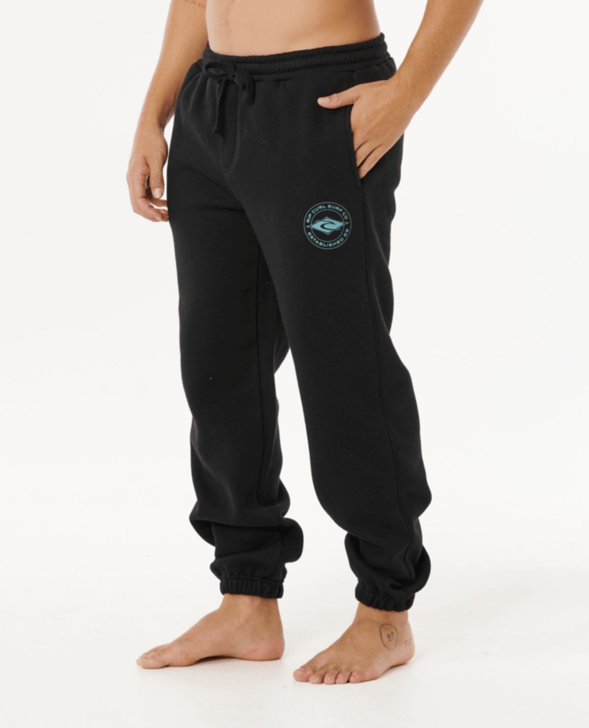 RIPCURL MENS STAPLER TRACKPANT - BLACK