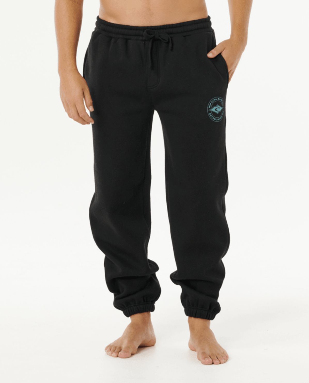 RIPCURL MENS STAPLER TRACKPANT - BLACK