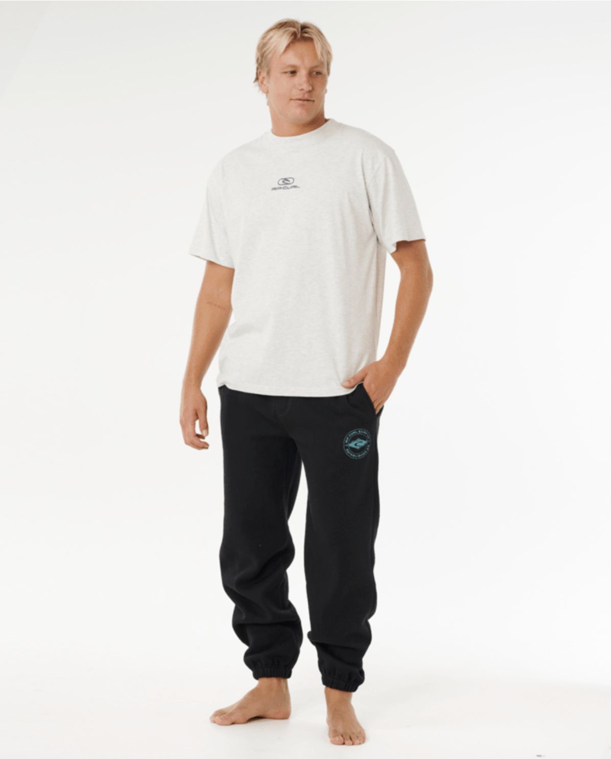 RIPCURL MENS STAPLER TRACKPANT - BLACK