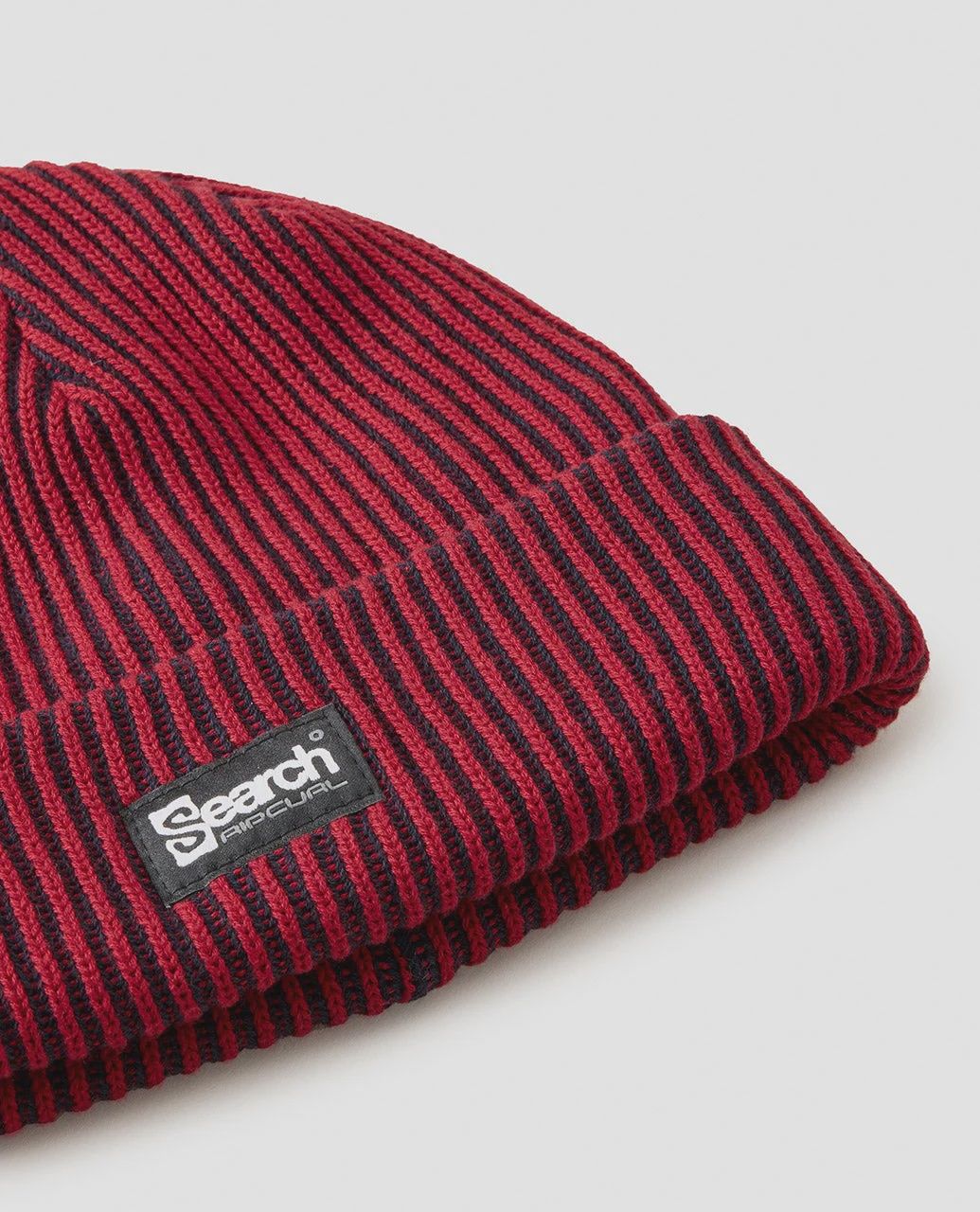 RIPCURL MENS SEARCH CHUNKY REG BEANIE - BLACK RED