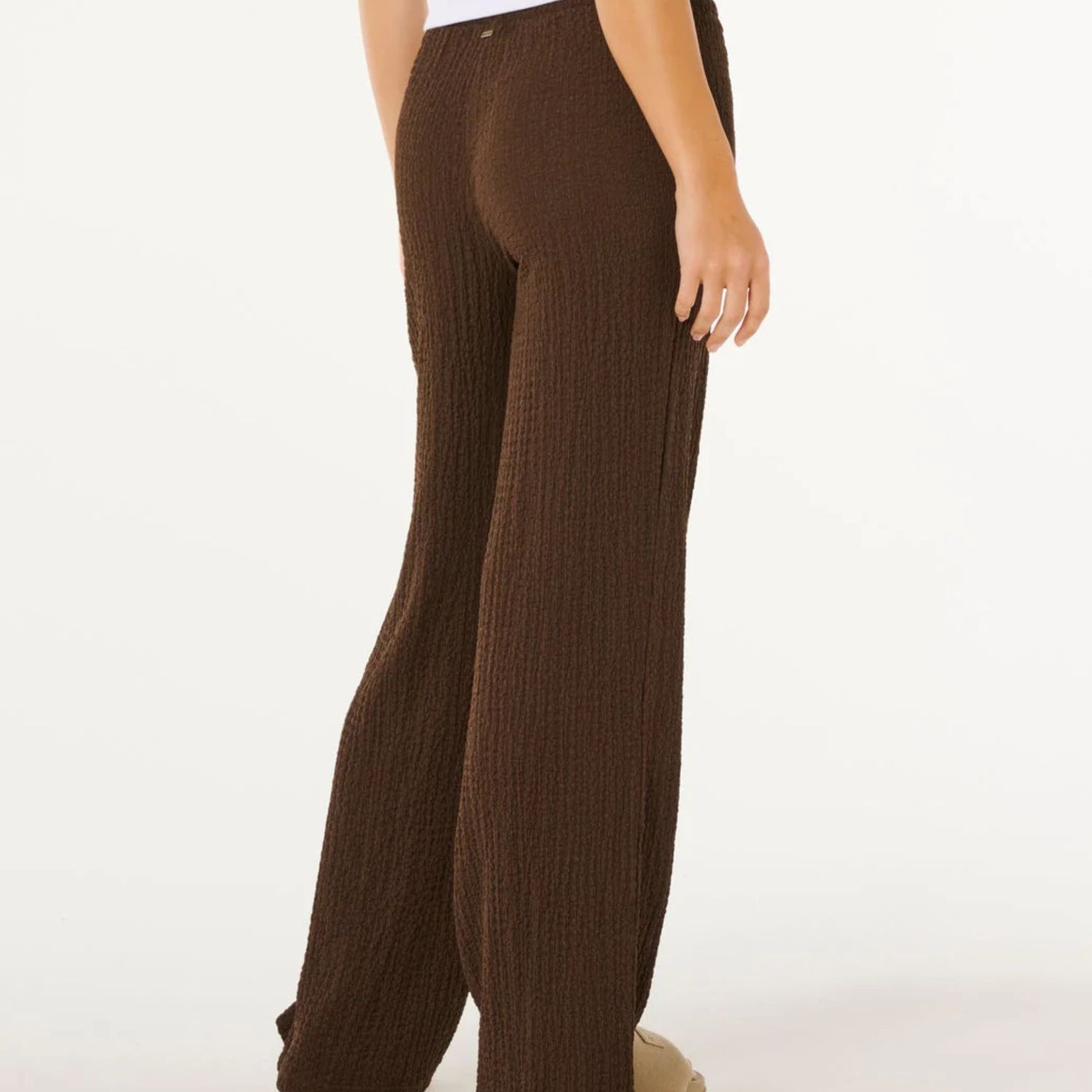 RIPCURL WOMENS COASTAL WAFFLE PANT - BROWN