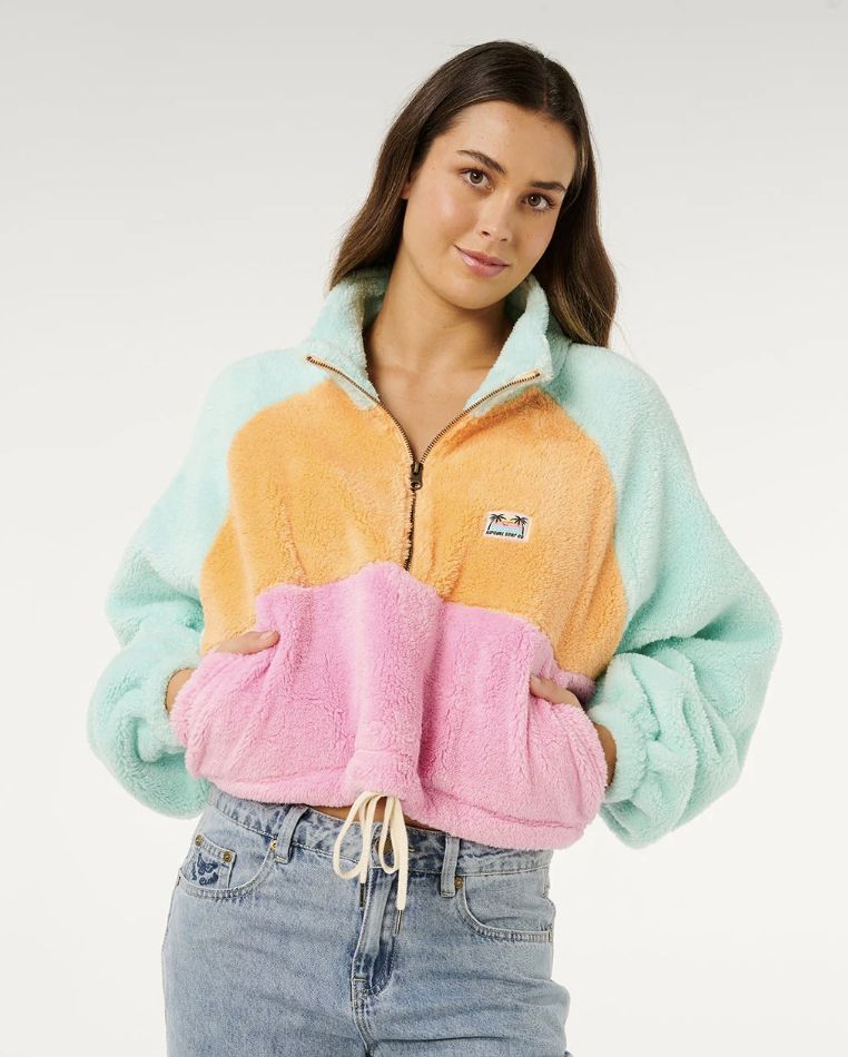 RIPCURL WOMENS HOTEL MALIBU POLAR FLEECE - MULTICO