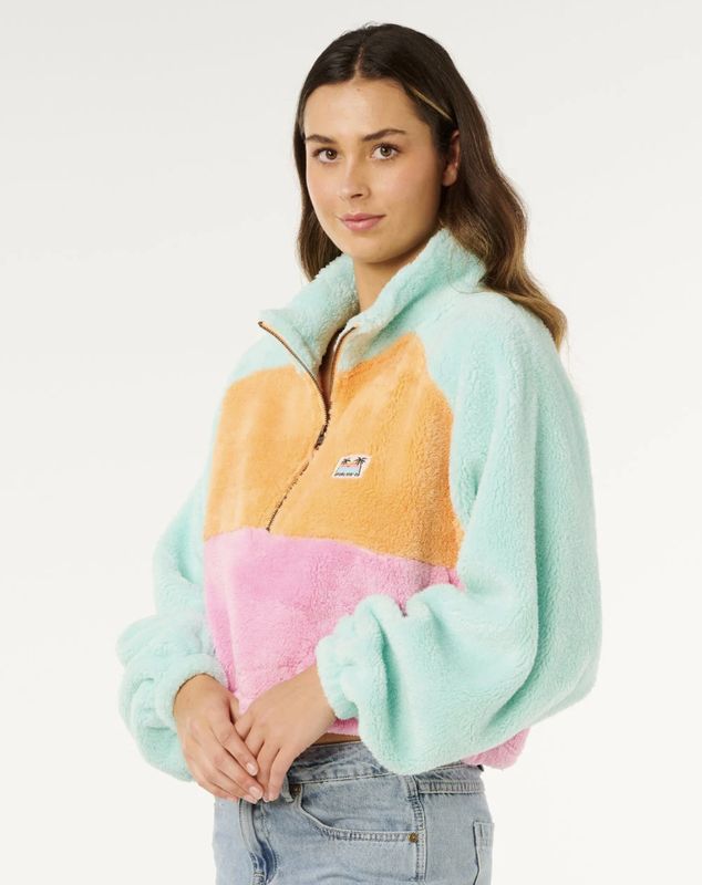 RIPCURL WOMENS HOTEL MALIBU POLAR FLEECE - MULTICO