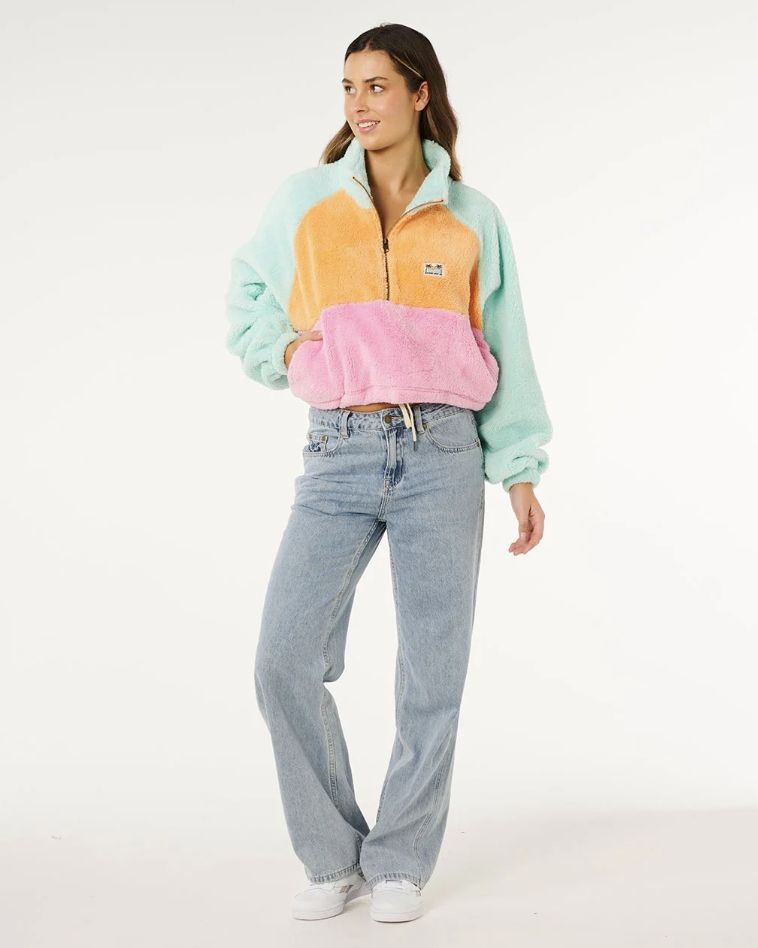 RIPCURL WOMENS HOTEL MALIBU POLAR FLEECE - MULTICO
