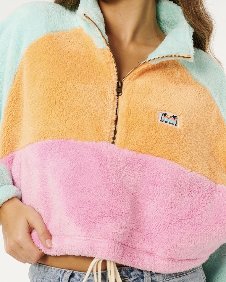RIPCURL WOMENS HOTEL MALIBU POLAR FLEECE - MULTICO