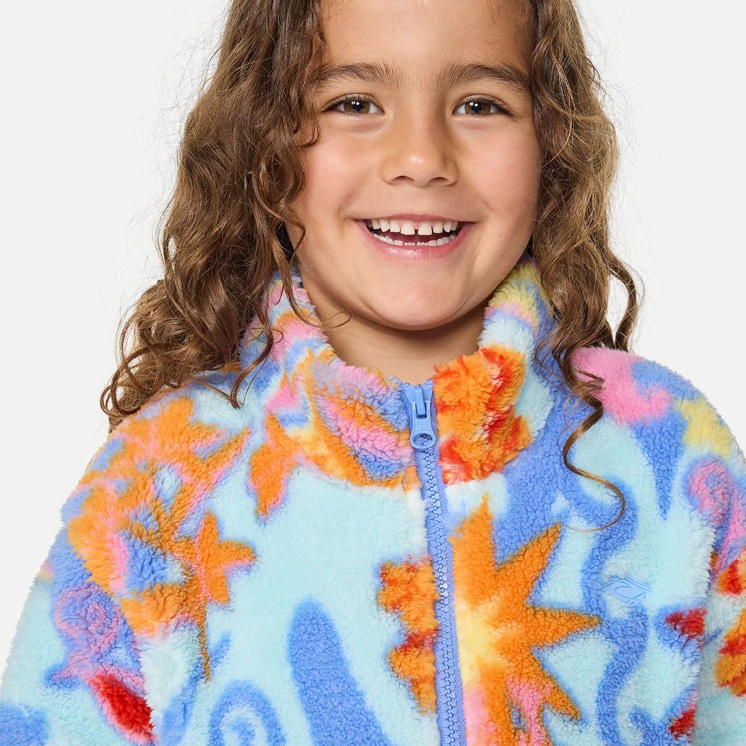 RIPCURL TODDLER GIRLS SURF MAGIC POLAR FLEECE JACKET - SKY BLUE