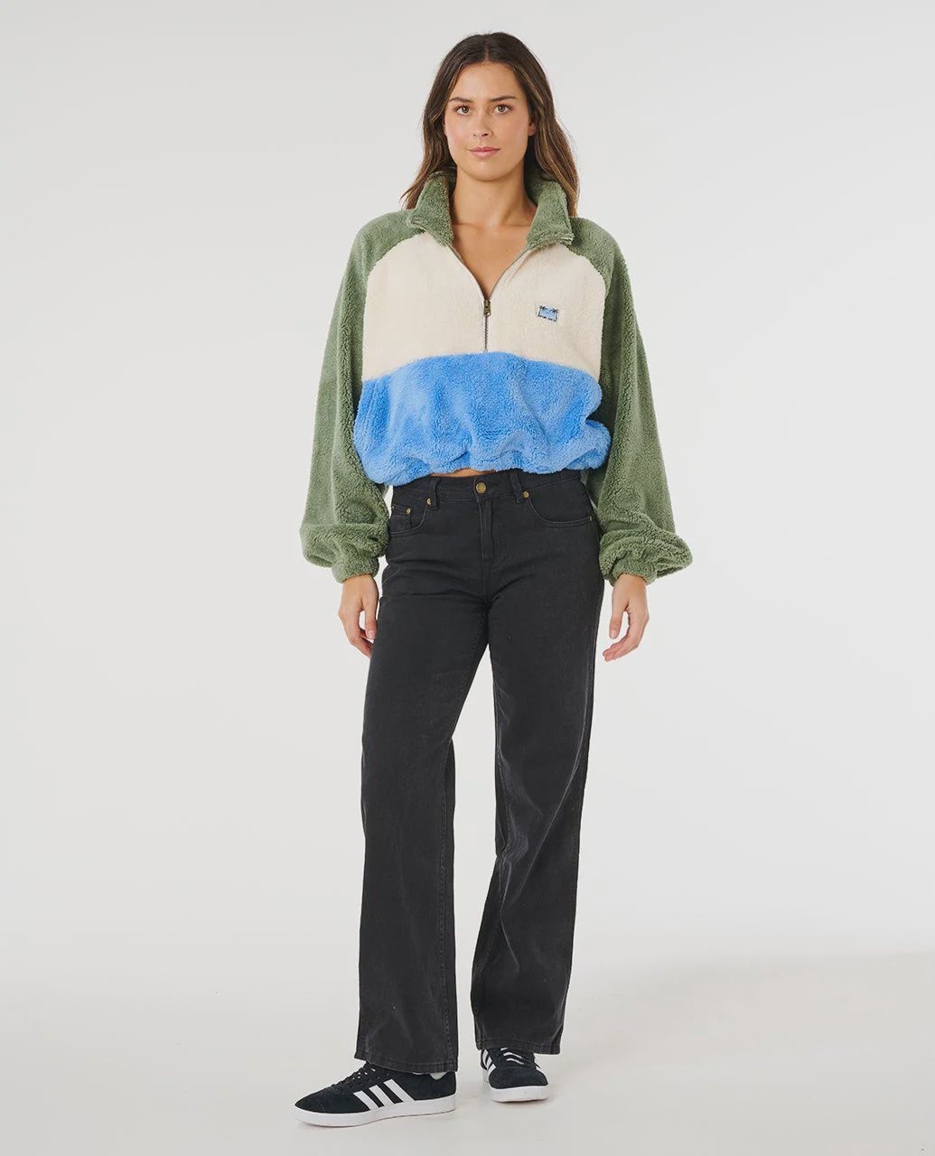 RIPCURL WOMENS HOTEL MALIBU POLAR FLEECE - SAGE