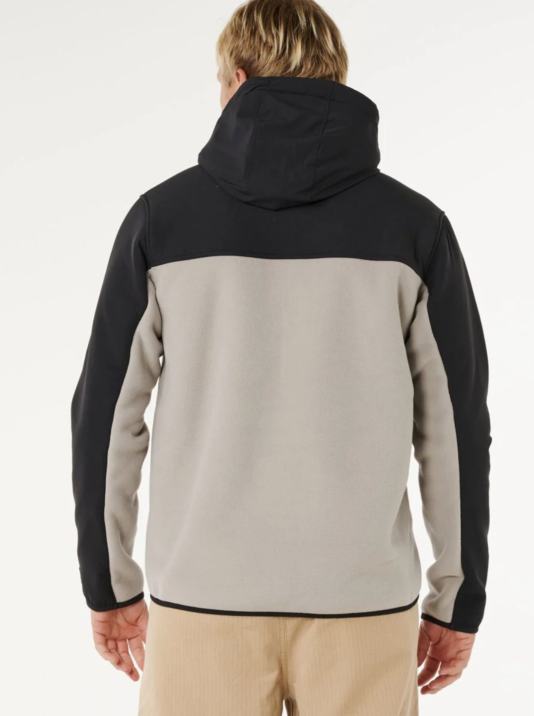 RIPCURL MENS ANTI SERIES SEARCH ZIP THRU JACKET - STONE