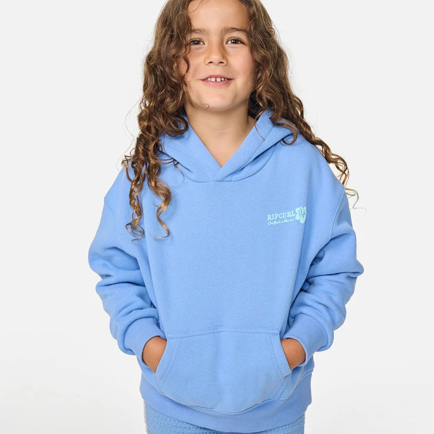 RIPCURL TODDLER GIRLS SURF PUFF HOOD PARTY P - CORNFLOWER BLUE
