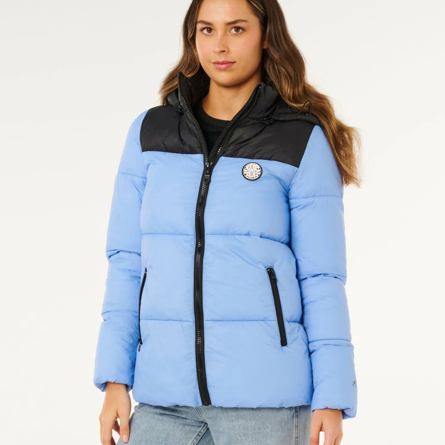 RIPCURL WOMENS ANTI-SERIES INSULATED JACKET - CORNFLOWER BLUE