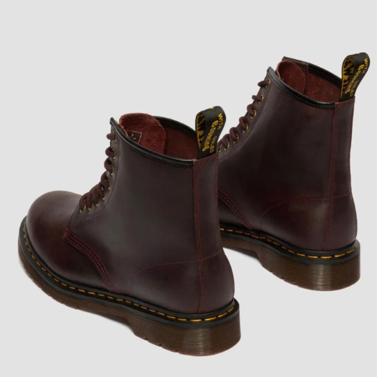 DR MARTENS 1460 8 EYE BOOT- CHERRY RED CRAZY HORSE