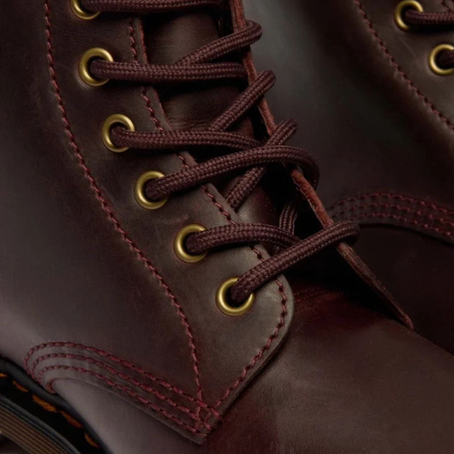 DR MARTENS 1460 8 EYE BOOT- CHERRY RED CRAZY HORSE