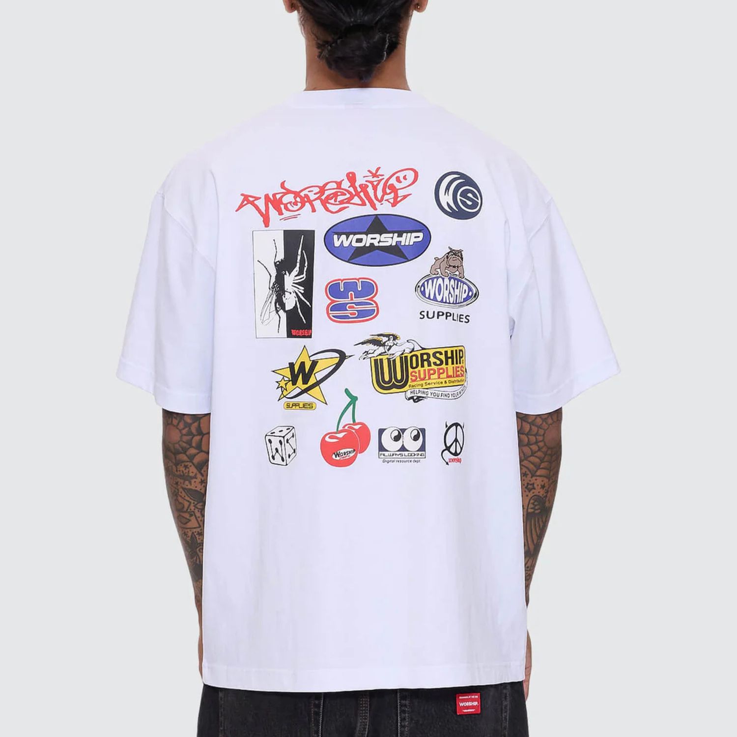 WORSHIP MENS LOW GOES REGULAR FIT S/S TEE - WHITE