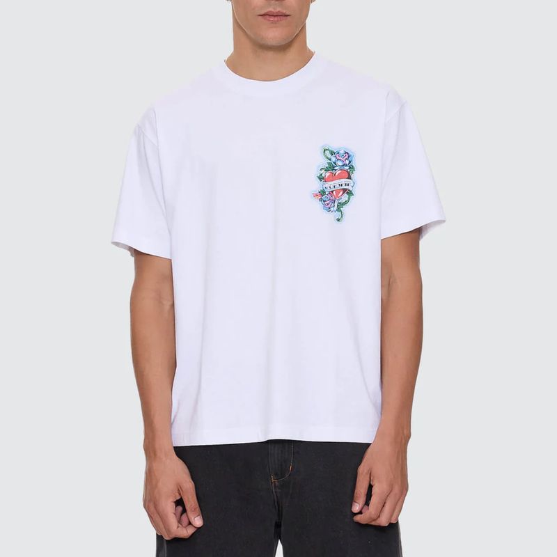 WORSHIP MENS NO RAGRETS REG S/S TEE - WHITE